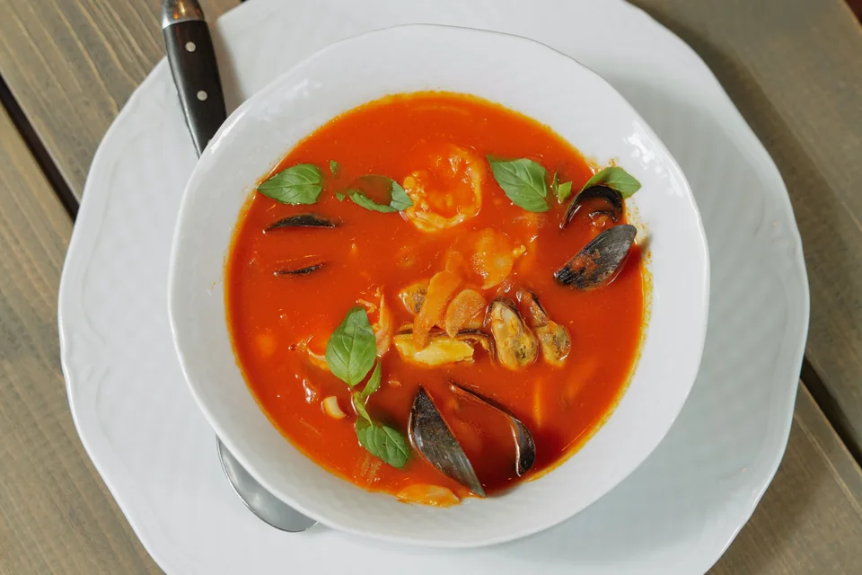 BookNoFees: Beispielfoto: Meeresfrüchtesuppe