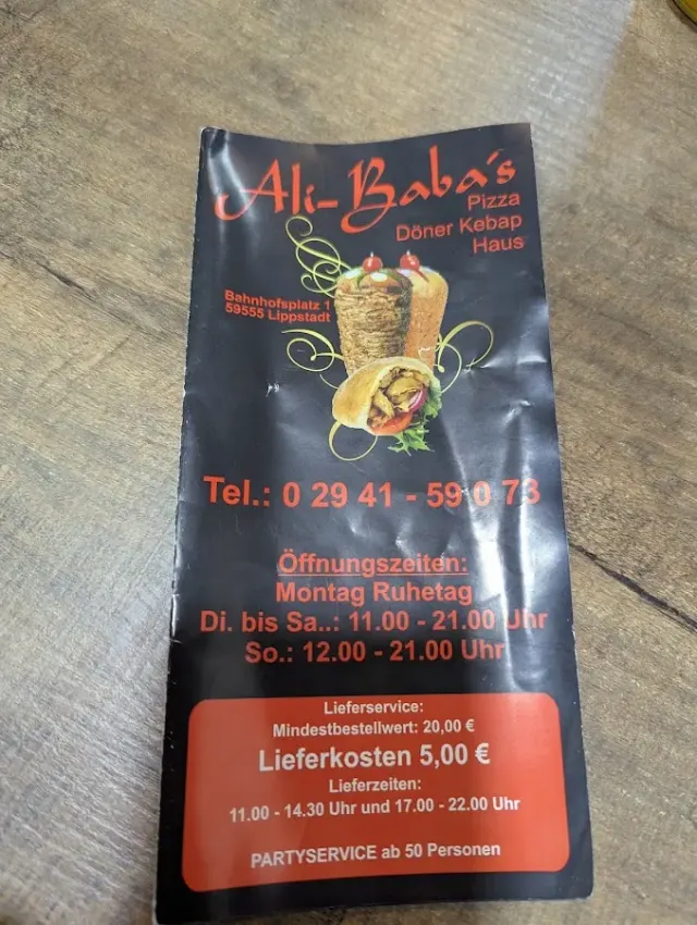 BookNoFees: Restaurant – Ali Baba Pizza Döner Kebab Haus – Lippstadt – Ali Baba Pizza Döner-Kebab-Haus, Foto 2